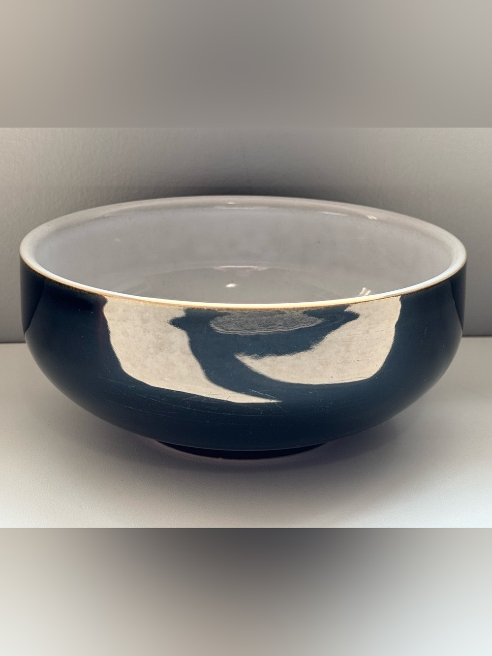 Denby Jet Cereal Bowl Black & White